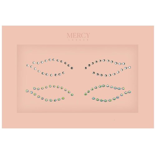 Crystal Eyeliner Jewels by Mercy London Costume Accessories Face Gems Jewels All In One Halloween Headpiece Stick On