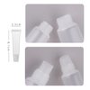 Duehut 10PCS 10ml Empty Tubes Lip empty lip gloss containers Refillable Soft Clear Tubes Mini Lipgloss Dispenser Travel Toothpaste Cream Chapstick Lipstick Clear for DIY Lipgloss Balm Cosmetic