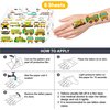 8 Sheets (96PCS) Bus Temporary Tattoos Transportation Themed Birthday Party Decorations Supplies Favors Bus Stickers for Kids Gifts Classroom School Prizes Rewards