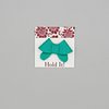 Set of 4 felt bows yellow, green and floral (Alligator Clip Right)