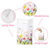 3sscha 50Pcs Spring Floral Tulip Party Favor Bag - Springtime Flower Plastic Waterproof Goodie Bag Bloom Butterfly Rectangular Gift Bags for Kids Birthday Baby Shower Decoration Party Supplies