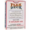 FlexDeck: (Dominoes, Word Games, Card Games Combined All in one Deck of Playing Cards for Kids and Adults to Travel and Play at Home