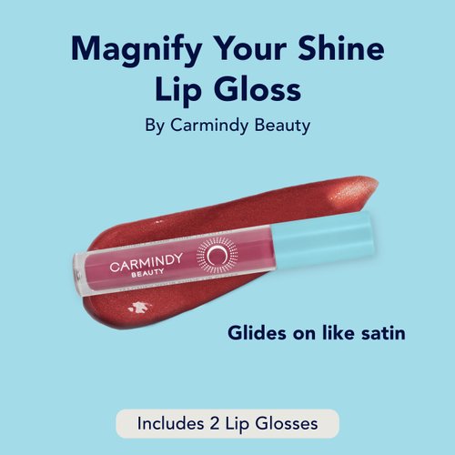 Carmindy Beauty - Magnify Your Shine Lip Gloss Suncast Rose - 2 pack