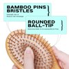 Bamboo Hair Brush Combetter, Natural Brush to Soften&Improves Hair Texture - Soothing Massage to Improve Dandruff Eco-Friendly Comb for All Hair Types