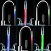 TEBOCR Led Faucet Lights Temperature Sensor 3 Color Changing Faucet Lights Glow Shower Stream Water Faucet Tap for Kitchen Bathro​om 2 PCS