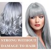 Silver Gray Hair Wax,Temporary Natural Mud Grey Hair Dye Coloring Wax for Cosplay,Party,Show,Daily Use Etc,Long Lasting,Washable,Refreshing & Non-greasy Matte Hairstyle Ash