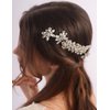 Rumtock Crystal Beads Sparkle Hair Pieces Set Comb and Pins Jewelry Wedding Handmade Hair Accessories for Brides