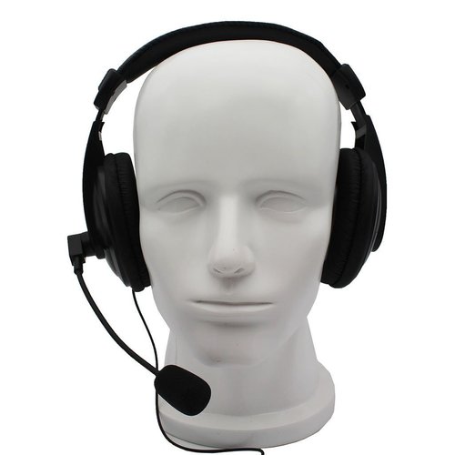 GoodQbuy® Professional Noise Cancelling Radio Overhead Headsets Headphones with VOX-PTT Boom Mic for Motorola MH230R MT350R MT352R MS355R MR355R Talkabout 2 Two Way Radio Walkie Talkie 1-pin