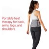 Sunbeam Cordless Heating Pad, Portable and Rechargeable for Back, Shoulder and Cramps Pain Relief, 9.5 x 12", Slate Grey