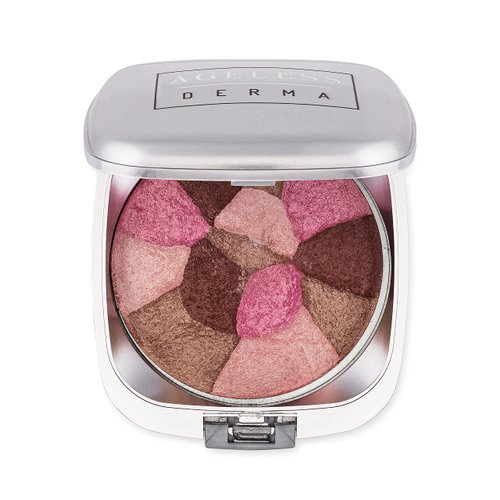 Ageless Derma Baked Mineral Makeup Healthy Blush Collage Of Colors (Fiesta). Highlighter Makeup