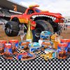 40 Pcs Truck Party Favor Bags, Truck Goody Bags Truck Birthday Party Supplies Truck Party Bags Gift Bags Plastic Candy Bags for Truck Themed Birthday Party Favors