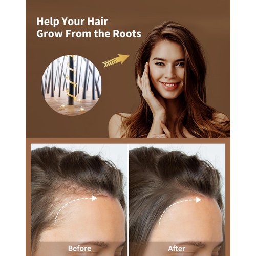 VEDA TINDA SCENT VTS Hair Serum Applicator & Rosemary Oil & Moroccan Argan Oil, Scalp Massager for Hair Growth & Care Essential Oil Set for Men and Women