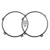 X AUTOHAUX 1 Pair 7 Inch Round Headlight Mounting Bracket Ring Headlamp Bracket Bezels Cover Retaining Replacement for Jeep TJ Wrangler 1997-2006