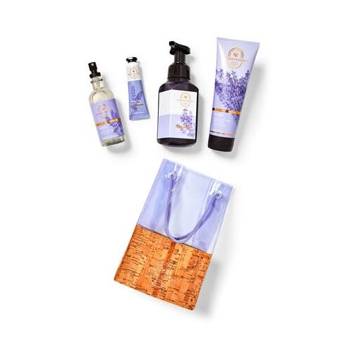 Generic Bath and Body Aromatherapy LAVENDER + VANILLA Gift Set Essential oil mist, ultimate hydration body cream, gentle foaming hand soap and hand cream
