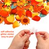 Leaf Foam Stickers Fall Craft Sticker for Autumn Thanksgiving Scrapbooking Party Decoration 250 Pcs
