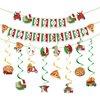 Italian Party Decorations - Buon Compleanno Banner with Hanging Swirls Pizza Party Decorations Italian Decor for Birthday Pizza Party Pizza Time Pizza Game