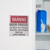 Warning Beer Fridge Funny Warning Sign Beer Stickers Refrigerator Stickers DO NOT Put Food, Water, OR Other Shit in This Fridge for Kitchen Accessories Kitchen Utensils