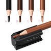 4-in-1 Plastic Duckbill-Shape Eyebrow Pencil Shaper - Eye Makeup Shaping Tool for Waterproof Peel Off Brow Pencils - Compact Cosmetic Shaper for Beginners & Professional