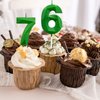 Green Happy Birthday Cake Candles,Wedding Cake Number Candles,3D Design Cake Topper Decoration for Party Kids Adults (Green Number 5)