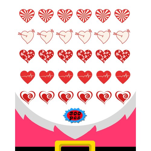 Casciybo Valentines Heart Temporary Tattoos for Girls Women Kids, 10 Sheets Red Heart Tattoo Stickers for Valentine’s Day Birthday Party Favors Supplies School Goodie Bag Fillers Gifts