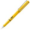 LAMY safari yellow - Fountain Pen with ergonomic grip & polished steel nib in size F - ideal for any Writing & Calligraphy - including LAMY T 10 blue cartridge - Right-Handed