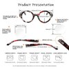 Bevi Ladies Stylish Reading Glasses Round Reader with Spring Hinges Great Value Glasses Readers for Women 2948 (1.75)
