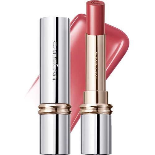 CARSLAN Flood Kissed Lipstick, Hydrating Lip Color Makeup, Natural Lip Gloss Finish with Hyaluronic Acid Formula, Shiny, Smooth, W03