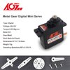 2PCS AGFRC Micro 9g RC Servo Motor Kit - Digital 2.8KG Metal Gear Mini Servo for RC Helicopter Airplane Car, Control Angle 180°