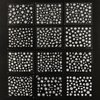 ALLYDREW Snowflakes Nail Stickers Nail Art 3D Nail Decals, 12 Sheets