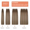 XDhair Tape in Hair Extensions Remy Human Hair Ombre Chocolate Brown Color 4 Fading To 27 Caramel Blonde Balayage Hair Extensions 20Pcs 50g 20Inch (20, #4/27/4)