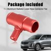 HIMARKLIF 𝗔𝗹𝘂𝗺𝗶𝗻𝘂𝗺 Engine Coolant Tee, Radiator Lower Hose Connector Tee Compatible with Cadillac ATS CTS SRX Blazer Camaro Cobalt GMC Acadia Pontiac G5 G6 Pursuit Saturn Ion Replace#：23333192