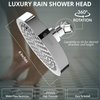 GURIN Shower Head High Pressure Rain, Luxury Bathroom Showerhead with Chrome Plated Finish, Adjustable Angles, Anti-Clogging Silicone Nozzles (2.5 GPM)