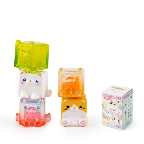 BEEMAI Square Cat Series Blind Pack (5PCs in one Bag) Random Design Cute Figures Collectible Toys...