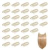 Dreamlover Wig Clips, Hair Extension Clips, Wig Clips to Secure Wig, 10 Teeth, Beige, 30 Pieces