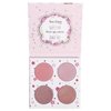 Beauty Bakerie Powder Blush Makeup Palette for Face & Cheeks, Matte and Metallic Highlighter Make up Set, 4 Highlight Shades, Cotton Candy Champagne