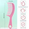 Wet Brush Detangling Comb, Unisex - 1 Count, Wave Tooth Design, For Wet or Dry Hair, No Pulling or Tugging, Prevents Snagging & Breakage(Pink)