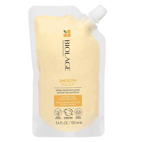 Biolage Smooth Proof Deep Treatment Pack | Multi-Use Hair Mask Controls Frizz | With Camellia &amp; C...