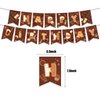 Chocolate Party Decorations Chocolate Birthday Party Supplies Includes HAPPY BIRTHDAY Banner Cake Topper Cupcake Toppers Balloons for Chocolate Birthday Decorations