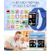 TGFBH Kids Smart Watch for Girls Age 5-12 Toys with 26 Games 2 Screen Protectors HD Touchscreen Video Camera Music Player Pedometer Learn Card Audiobook Toddler Watches Boys Birthday Gifts (Blue)