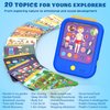 Kids Learning Tablet Educational Learning Pad for Toddlers 2-5 to Learn Alphabets, Numbers, Foods, Time, Music, Vehicles,Jurassic Park, Tablet Toy for Toddlers Ages 2 3 4 5 6 Years Old