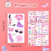 10 Sheets Pink Temporary Tattoos for Girls, 77 Patterns Pink Bachelorette Temporary Tattoos y2k Temporary Tattoos Bach Party Favors Birthday Party Tattoos for Girl