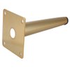 Osring 6 Inch Furniture Table Legs Golden, Steel Round Tapered Modern Sofa Feet, Straight Metal Furniture Leg Hardware for Cabinet and Couch, 4 Pack