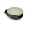Joseph Joseph Double Dish Pistachio Bowl and Snack Serving Bowl, Gray with Food Waste Compartment BPA-Free - Gray