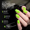 GAOY Neon Green Gel Nail Polish, 16ml Soak Off Gel Polish, UV Light Cure for Nail Art DIY Manicure at Home, 2278 Neon Green
