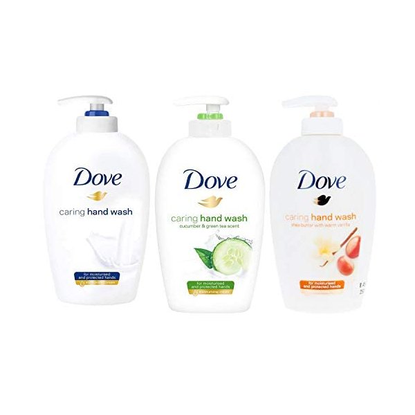 Dove Variety Pack Hand Wash- Shea Butter with Warm Vanilla, Deeply Nourishing and Cucumber & Green Tea , 8.45 Ounce