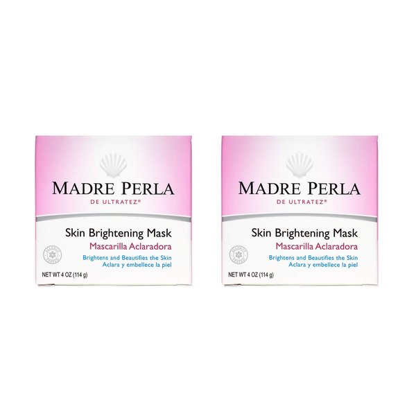 MADRE PERLA DE ULTRATEZ Skin Brightening Mask - Allergy Tested - 4 OZ (2 Jar)