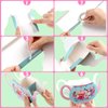 Yinder 6 Pcs Tea Party Decorations Princess Party Flower Boxes Centerpiece Floral Teapot Centerpiece for Floral Tea Themed Birthday Party Supplies Wedding(Sweet Tea Pot)