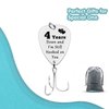 4th Anniversary Fishing Lure Gifts for Him 4 Years Down and I'm Still Hooked On You 4 Year Anniversary Present for Boyfriend Husband Fiance Christmas Birthday Valentines Gift for Men