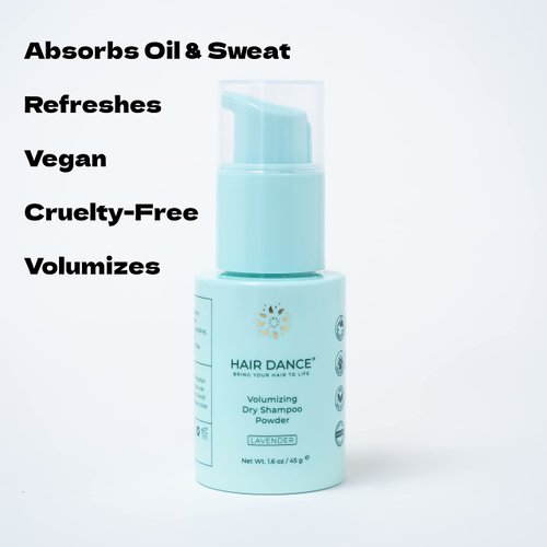 Dry Shampoo Powder | Non-Aerosol | Natural & Organic | Jumbo Size | Made in USA, No Benzene, Vegan, Cruelty Free, For All Hair Colors, Talc Free | Lavender Oil Scent | 1.6 Ounce-Sustainable Packaging