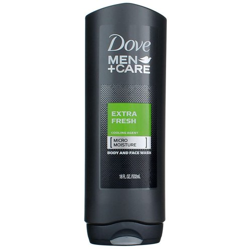 Dove Men +Care Body and Face Wash, Extra Fresh, Clean Comfort, 18 Oz